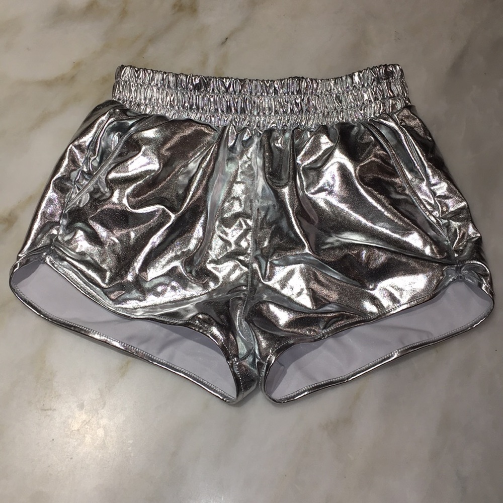 NWOT Metallic Shorts